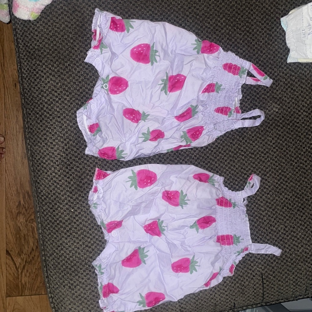 Strawberry Purple Romper